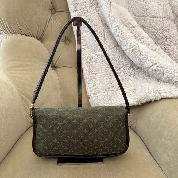 VTG Auth. LOUIS VUITTON Marjorie Mini Lin Monogram TH0063 Baguette Hobo Bag - Picture 9 of 13